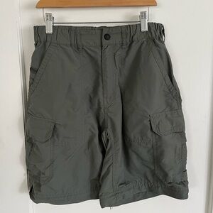 𝅺REI Cargo Shorts Mens Size 30 Waist Grey Nylon Hiking Outdoors